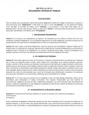 Reglamente interior de trabajo