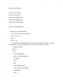 Pseudocodigo Proyecto Integrador Java. Página 1