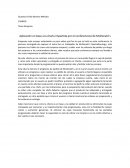 Tarea Simposio Aplicación en base a la charla impartida por el conferencista de McDonald´s