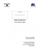 DERECHO MERCANTIL De los Títulos de crédito