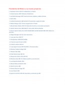 Presidentes de México y sus nuevos proyectos