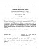 DETERMINACIÓN DE LA DUREZA TOTAL EN UNA MUESTRA PROBLEMA DE AGUA MEDIANTE LA TÉCNICA DE COMPLEJOMÉTRIA