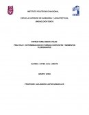 ESTRUCTURAS ISOSTATICAS: PRACTICA 1: DETERMINACION DE FUERZAS CORTANTES Y MOMENTOS FLEXIONANTES