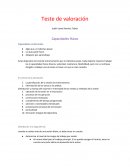 Teste de valoración