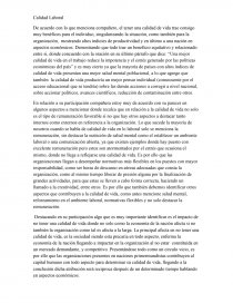 Calidad Laborаl. Página 1