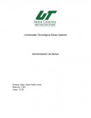 Evidencia Administración del tiempo