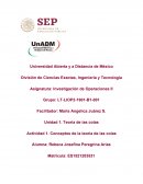 Actividad 1. Conceptos de la teoria de las colas