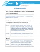 Los argumentos del ensayo