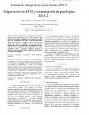 Adquisición de ECG y comparación de patologías 2018-2