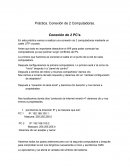 Práctica. Conexión de 2 Computadoras