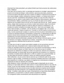 PROPUESTAS PARA MEJORAR LAS CARACTERISTICAS PSICOLOGICAS DEL MEXICANO EN EL TRABAJO