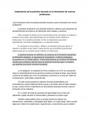Importancia de la práctica docente en la formación de nuevos profesores
