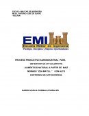 Modalidad: Tesis de Grado presentado como requisito para optar el título de Licenciado en Ingeniería Agroindustrial