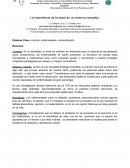 La importancia de la salud en un entorno complejo