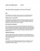 CICLO DE EL PROYECTO EN BASE A LA PELICULA “HITCHCOCK”