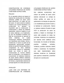 CONSTRUCCION DE VIVIENDAS CON ACERO. Página 1