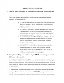 Compomentes del Pib. Página 1