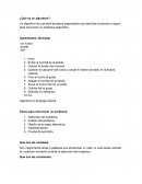 Programacion. ¿Qué es un algoritmo?