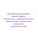 Administracion Fnianciera empresa “Escarcha”