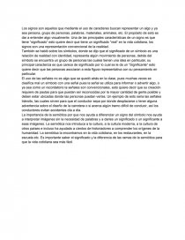 Ensayo de semiotica. Página 1