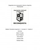 Diagnóstico de la Asociación Cultural y Deportiva “Reconquista”