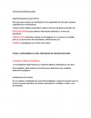 TIPOS DE INVESTIGACION INVESTIGACION CUALITATIVA