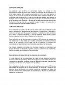 CONTEXTO FAMILIAR CONTEXTO ESCOLAR