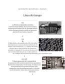 Computadoras. Línea de tiempo