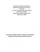 VIOLENCIA DE GENERO CONTRA LA MUJER EN EL MUNICIPIO MARIÑO DEL ESTADO NUEVA ESPARTA, AÑO 2019