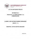 PROYECTO: LA COMPUTADORA Y LA COMUNICACIÓN