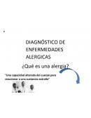 DIAGNÓSTICO DE ENFERMEDADES ALÉRGICAS