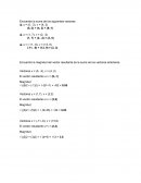 Encuentra la suma de los siguientes vectores