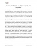La disminución del precio del vidrio en el mercado de la construcción