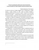 Formas de participación política para la toma de decisiones