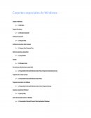 Carpetas especiales de Windows