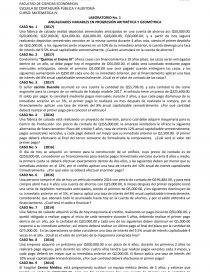 LABORATORIO No. 1 ANUALIDADES VARIABLES EN PROGRESIÓN ARITMÉTICA Y GEOMÉTRICA. Página 1