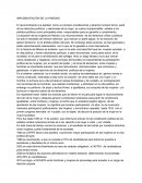 IMPLEMENTACIÓN DE LA PARIDAD