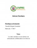 Informe psicologico