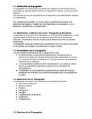 Actividades de la Topografía
