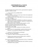 CUESTIONARIO DE LA FASE DE DIRECCION EMPRESARIAL