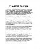 ENSAYO FILOSOFIA DE LA VIDA