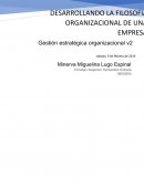 Desarrollando la filosofía organizacional de una empresa