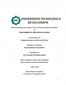 Reporte de estadía para obtener el título de técnico superior universitario en mantenimiento área instalaciones