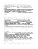 DENUNCIA DE HECHOS POSIBLEMENTE CONSTITUTIVO DE DELITO