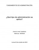 Que tipo de administración? empresa ENTRE CUATES