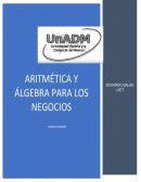 ARITMËTICA Y ALGEBRA PARA LOS NEGOCIOS . CASO PROPUESTO