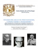 Ensayo Psicoanálisis y Conductismo