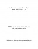 Club de Teatro: Reglamento y actividades