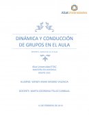 DINÁMICA Y CONDUCCIÓN DE GRUPOS EN EL AULA