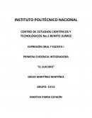 EVIDENCIA INTEGRADORA “EL SUICIDIO”